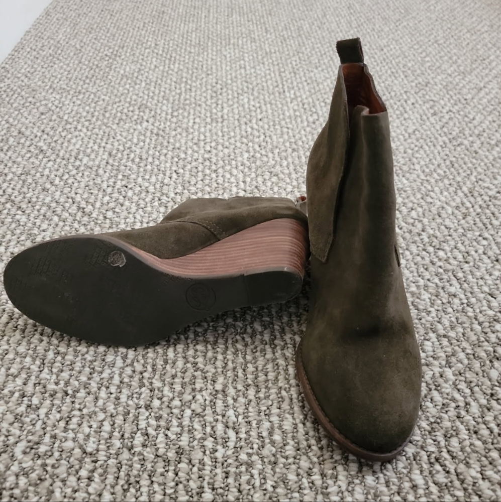 Stylish Olive Green Ankle Boots